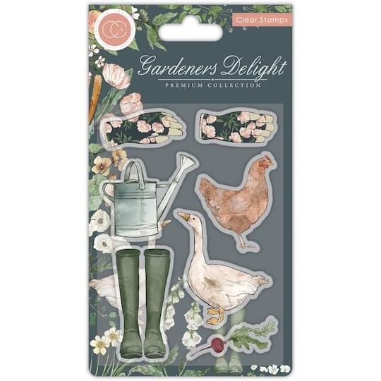 Craft Consortium Gardeners Delight Premium Collection Clear Stamp Set